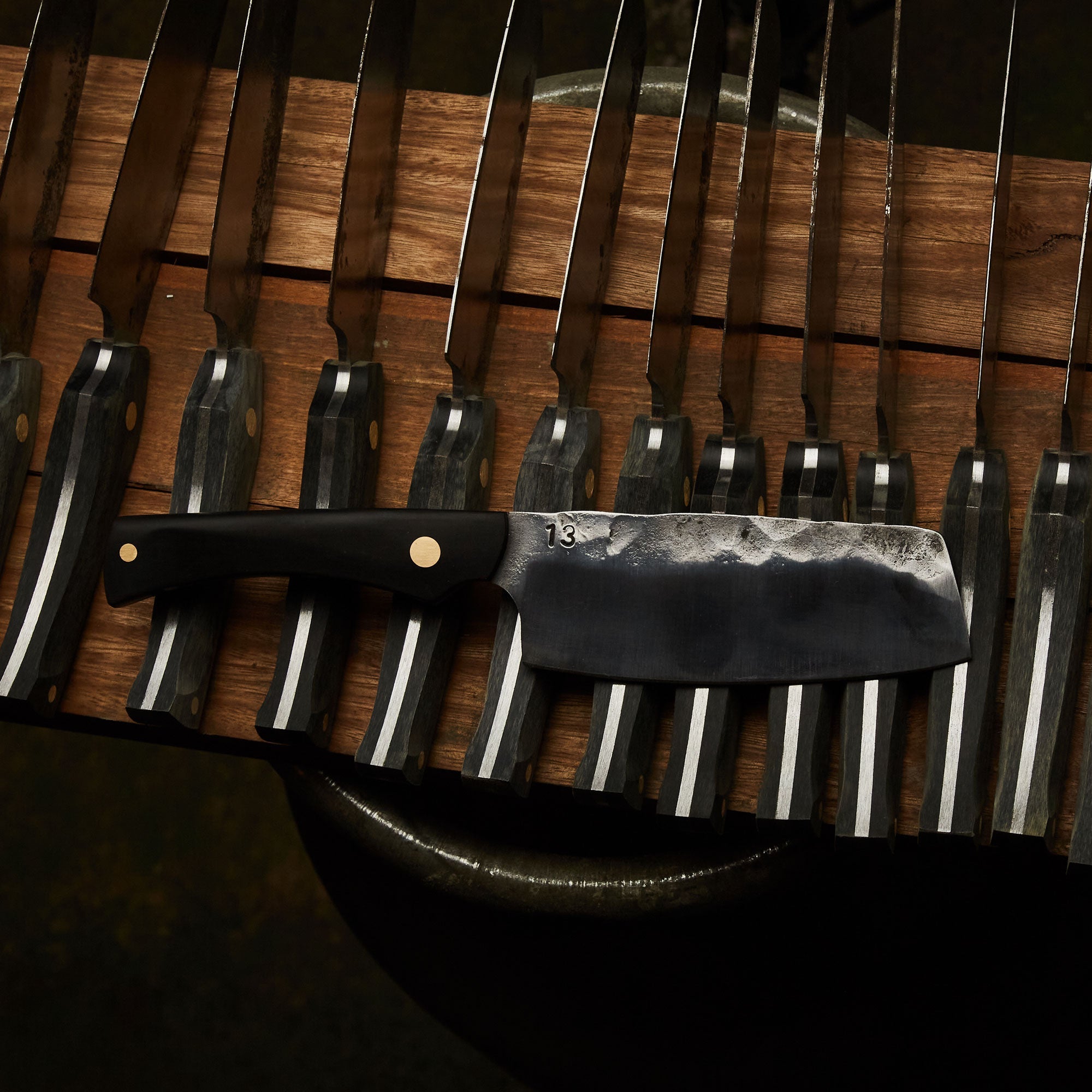 hand made kitchen knives by 13 knives in collingwood melbourne australia